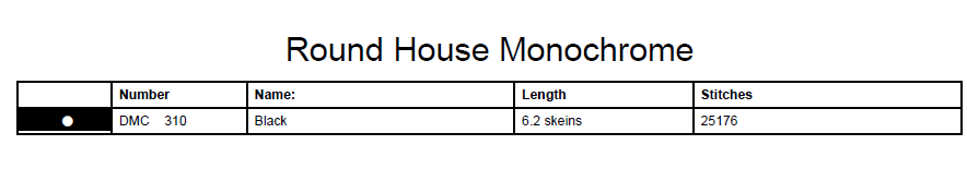 Stitching Jules Design Cross Stitch Pattern Round House Monochrome Cross Stitch Pattern