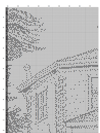 Stitching Jules Design Cross Stitch Pattern Round House Monochrome Cross Stitch Pattern