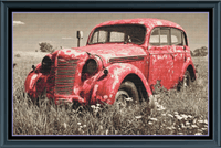 Thumbnail for Stitching Jules Design Cross Stitch Pattern Rusted Vintage Car Americana Full Coverage Counted Cross Stitch Pattern Digital Download