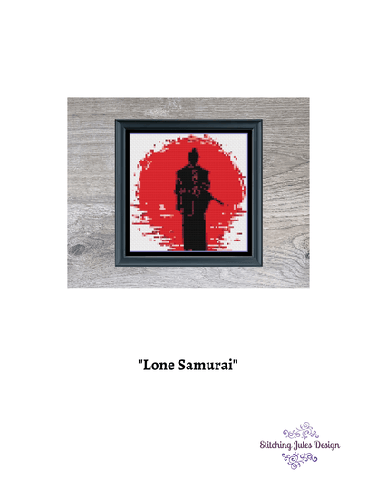 Stitching Jules Design Cross Stitch Pattern Samurai Cross Stitch Pattern | Japanese Cross Stitch | Asian Cross Stitch Pattern | PDF Download