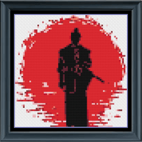 Thumbnail for Stitching Jules Design Cross Stitch Pattern Samurai Cross Stitch Pattern | Japanese Cross Stitch | Asian Cross Stitch Pattern | PDF Download