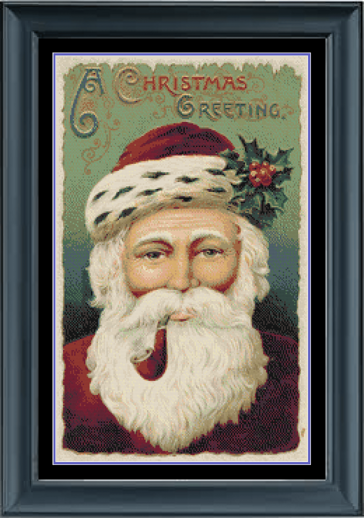 Stitching Jules Design Cross Stitch Pattern Santa Claus Christmas Kris Kringle Holiday Cross Stitch Embroidery Needlepoint Pattern Instant PDF Download Pattern Keeper Ready