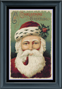Thumbnail for Stitching Jules Design Cross Stitch Pattern Santa Claus Christmas Kris Kringle Holiday Cross Stitch Embroidery Needlepoint Pattern Instant PDF Download Pattern Keeper Ready