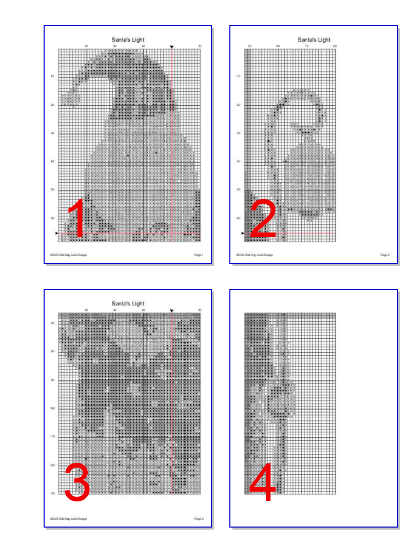 Stitching Jules Design Cross Stitch Pattern Santa Claus Christmas Kris Kringle Holiday Cross Stitch Embroidery Needlepoint Pattern PDF Download Pattern Keeper Ready