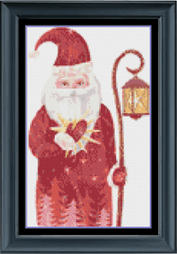 Thumbnail for Stitching Jules Design Cross Stitch Pattern Santa Claus Christmas Kris Kringle Holiday Cross Stitch Embroidery Needlepoint Pattern PDF Download Pattern Keeper Ready