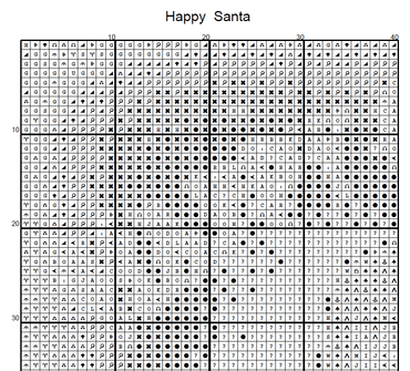 Stitching Jules Design Cross Stitch Pattern Santa Claus Christmas Small Counted Cross-Stitch Pattern (Digital Download)