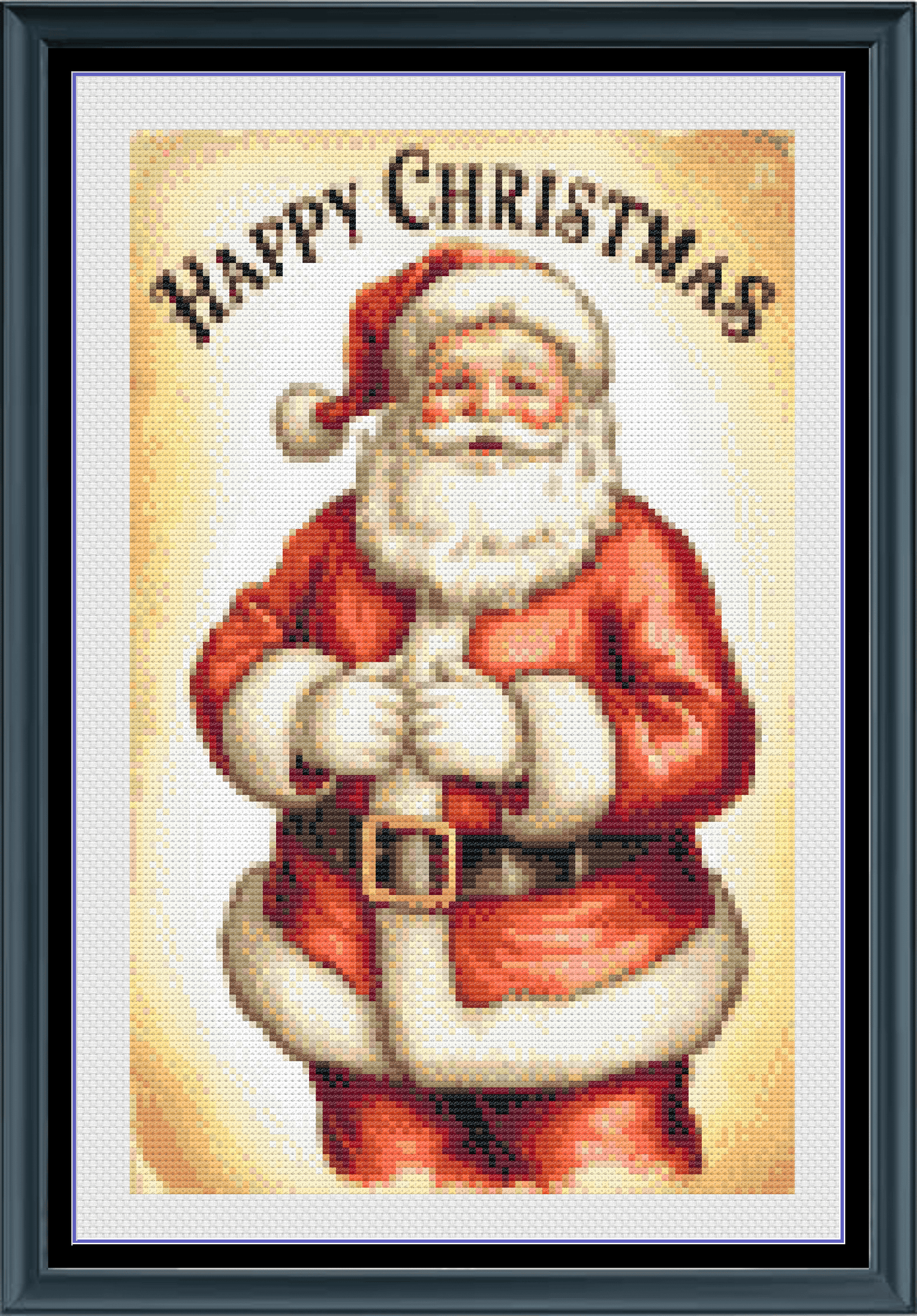 Stitching Jules Design Cross Stitch Pattern Santa Claus Christmas Small Counted Cross-Stitch Pattern (Digital Download)
