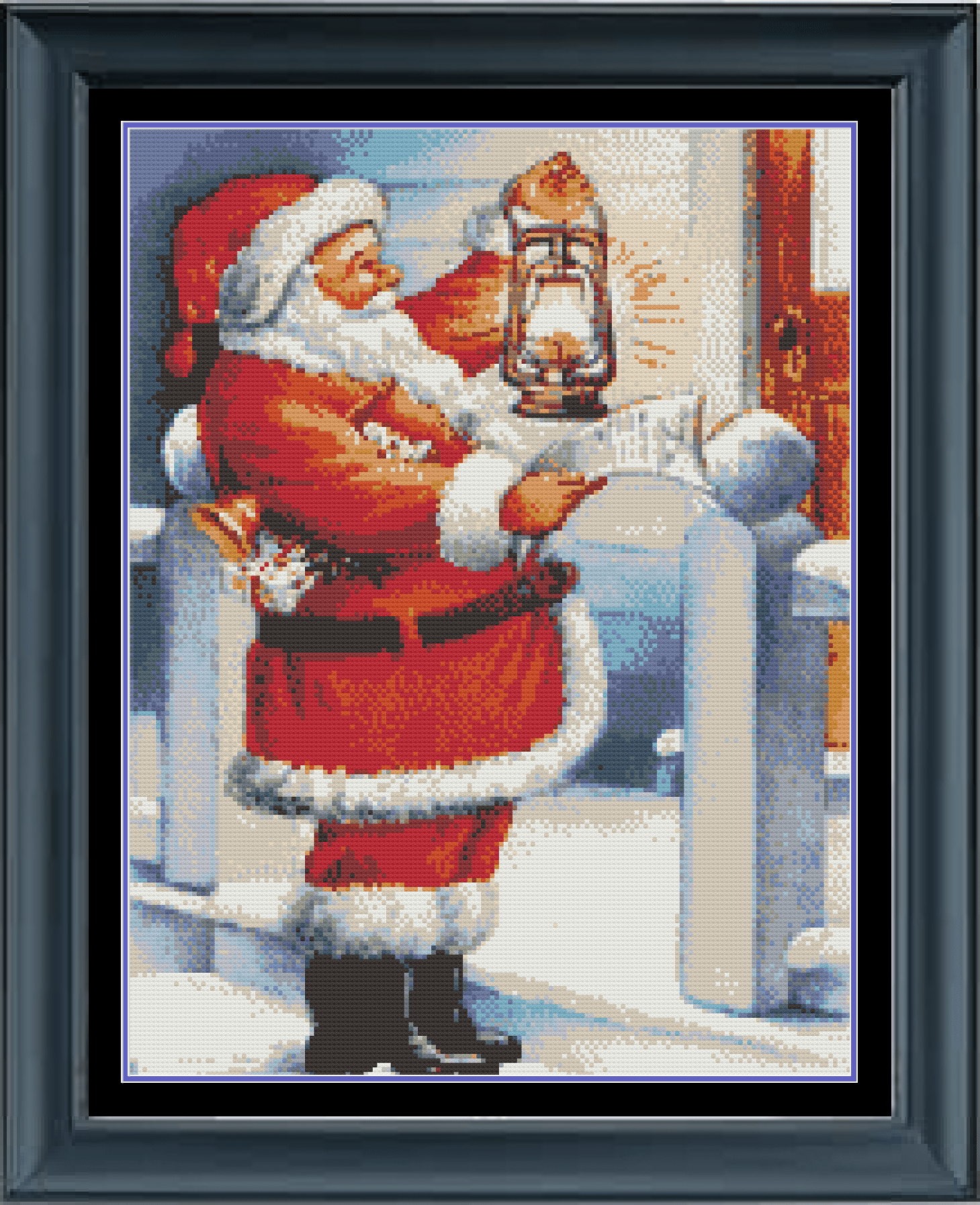 Stitching Jules Design Cross Stitch Pattern Santa Claus Holiday Christmas Cross Stitch Needlework Embroidery Pattern PDF Instant Digital Download Pattern Keeper Ready