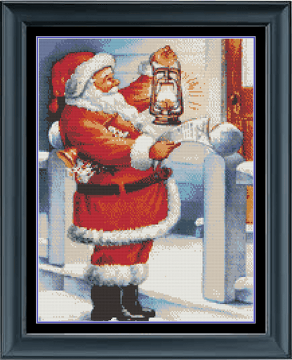 Stitching Jules Design Cross Stitch Pattern Santa Claus Holiday Christmas Cross Stitch Needlework Embroidery Pattern PDF Instant Digital Download Pattern Keeper Ready