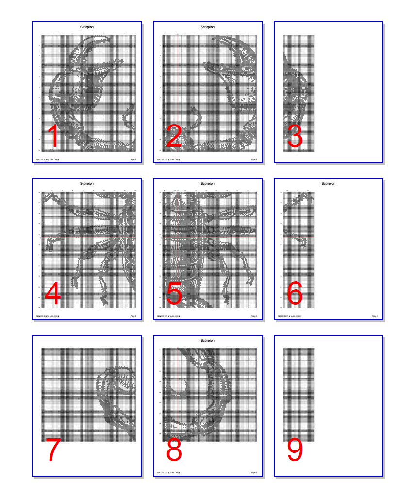 Stitching Jules Design Cross Stitch Pattern Scorpion Monochrome Blackwork Cross Stitch Pattern | Instant PDF Download And Physical Pattern Options