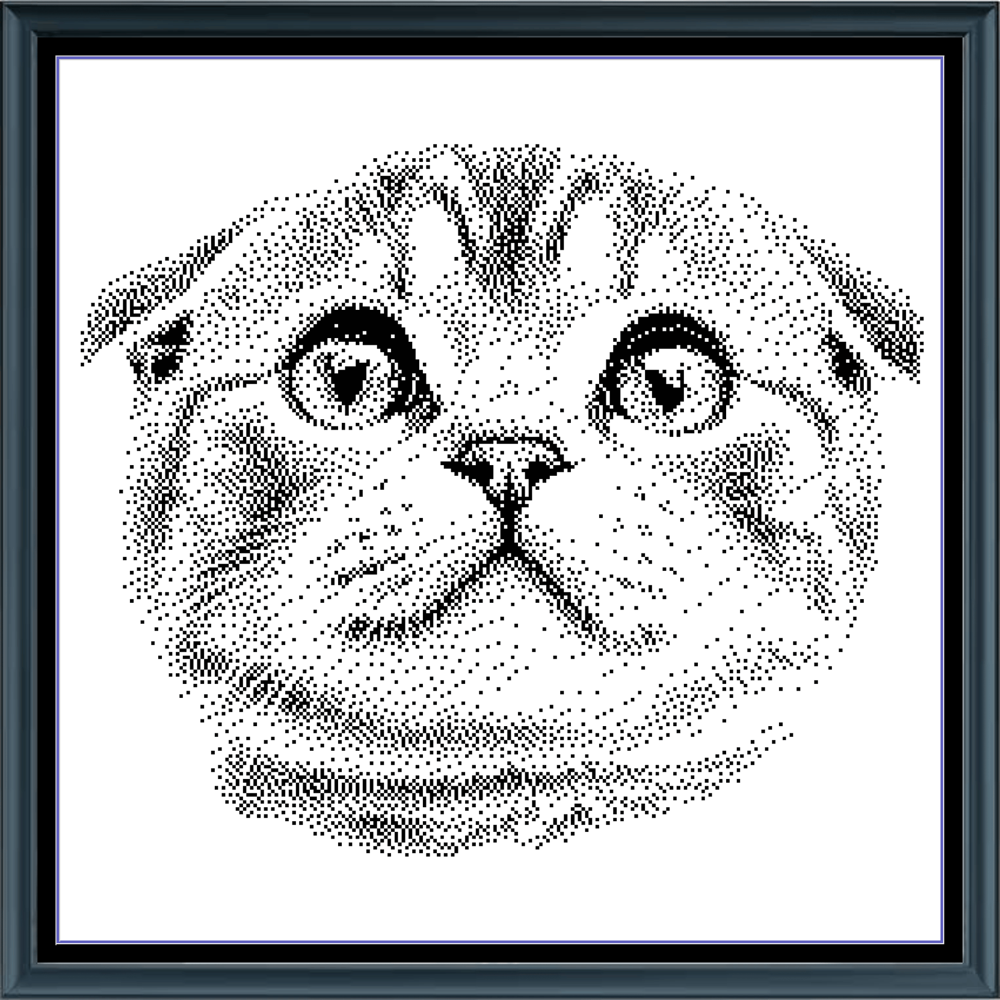 Stitching Jules Design Cross Stitch Pattern Scottish Fold Cat Breed Monochrome Counted Cross-Stitch Pattern (Digital Download)