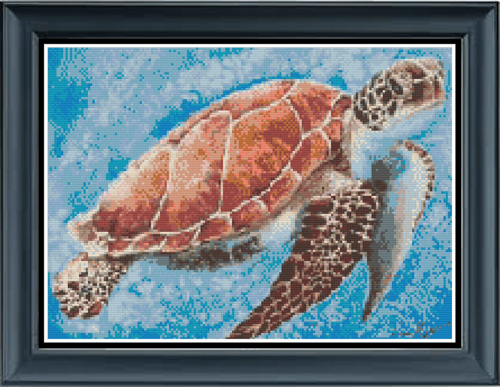 Stitching Jules Design Cross Stitch Pattern Sea Turtle Marine Life Modern High Quality Counted Cross Stitch Pattern Instant PDF Download Pattern Keeper Ready