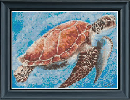 Stitching Jules Design Cross Stitch Pattern Sea Turtle Marine Life Modern High Quality Counted Cross Stitch Pattern Instant PDF Download Pattern Keeper Ready