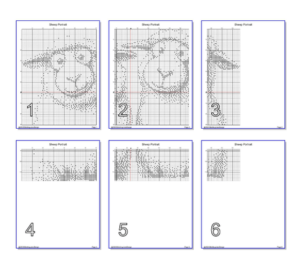 Stitching Jules Design Cross Stitch Pattern Sheep Barnyard Animal Farm Mini Monochrome Counted Cross-Stitch Pattern (Digital Download)