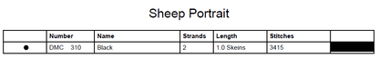 Stitching Jules Design Cross Stitch Pattern Sheep Barnyard Animal Farm Mini Monochrome Counted Cross-Stitch Pattern (Digital Download)