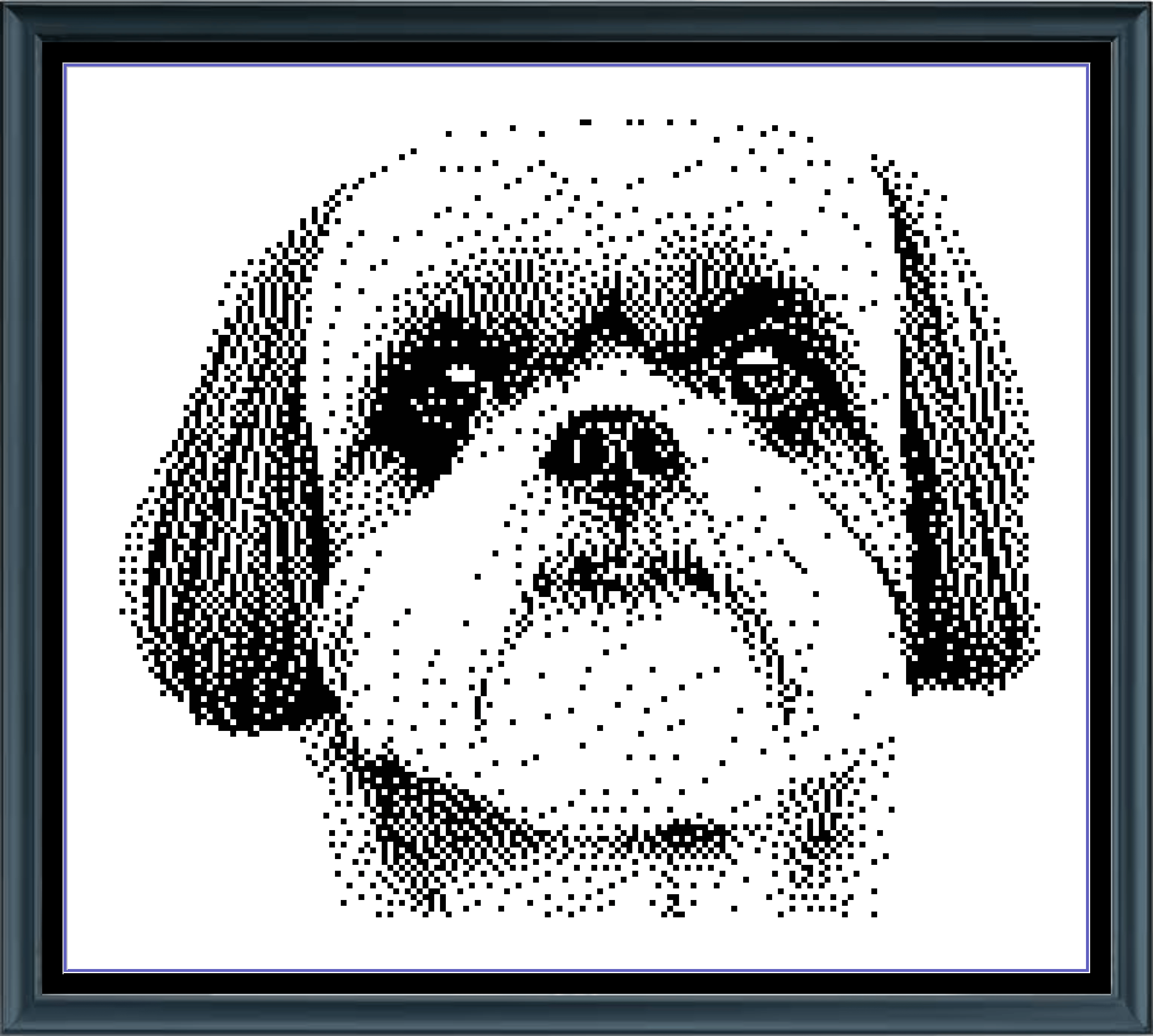 Stitching Jules Design Cross Stitch Pattern Shih Tzu Dog Breed Monochrome Counted Cross-Stitch Pattern (Digital Download)