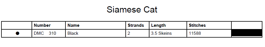 Stitching Jules Design Cross Stitch Pattern Siamese Cat Breed Monochrome Counted Cross-Stitch Pattern (Digital Download)