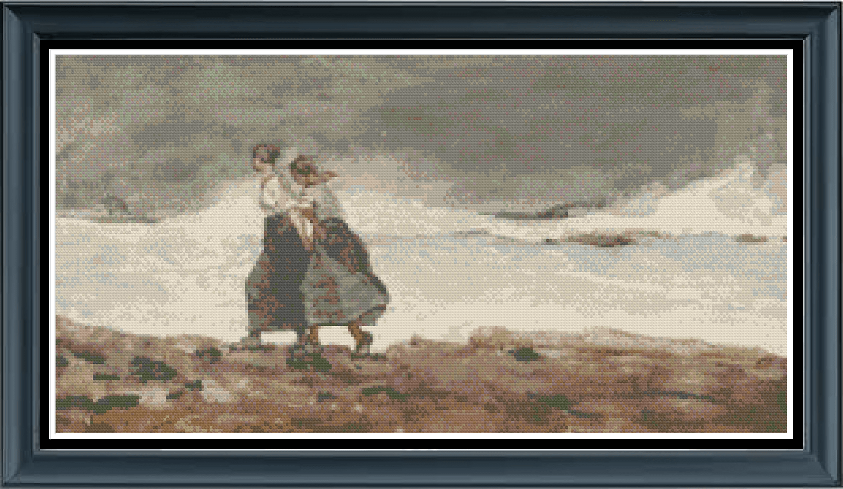Stitching Jules Design Cross Stitch Pattern Sisters In The Storm Cross Stitch Pattern Digital Download