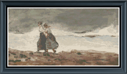 Stitching Jules Design Cross Stitch Pattern Sisters In The Storm Cross Stitch Pattern Digital Download
