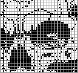 Stitching Jules Design Cross Stitch Pattern Skeleton Peace Sign Blackwork Monochrome Cross Stitch Pattern Instant Download PDF