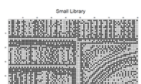 Thumbnail for Stitching Jules Design Cross Stitch Pattern Small Library Cross Stitch Pattern | Books Cross Stitch Pattern | Blackwork | Instant PDF Download And Physical Pattern Options