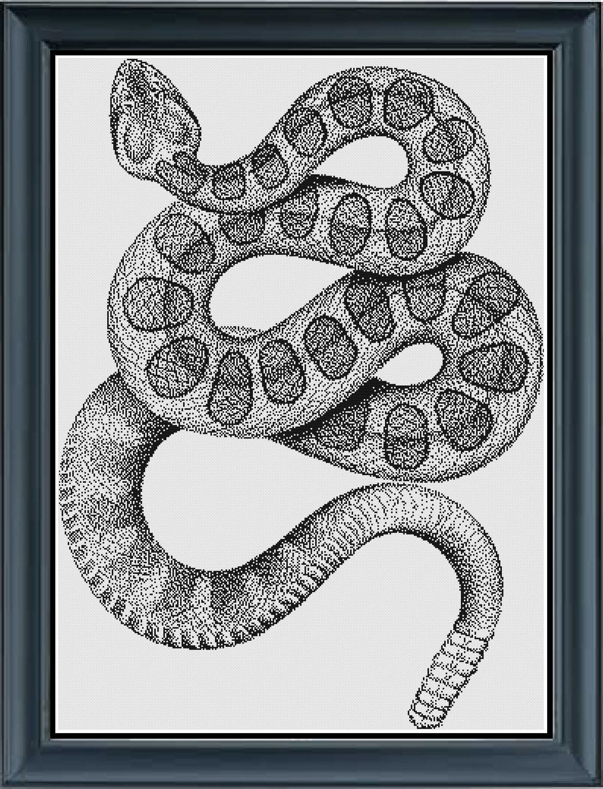 Snake Counted Cross Stitch Pattern | Reptile Cross Stitch Pattern | Mo ...