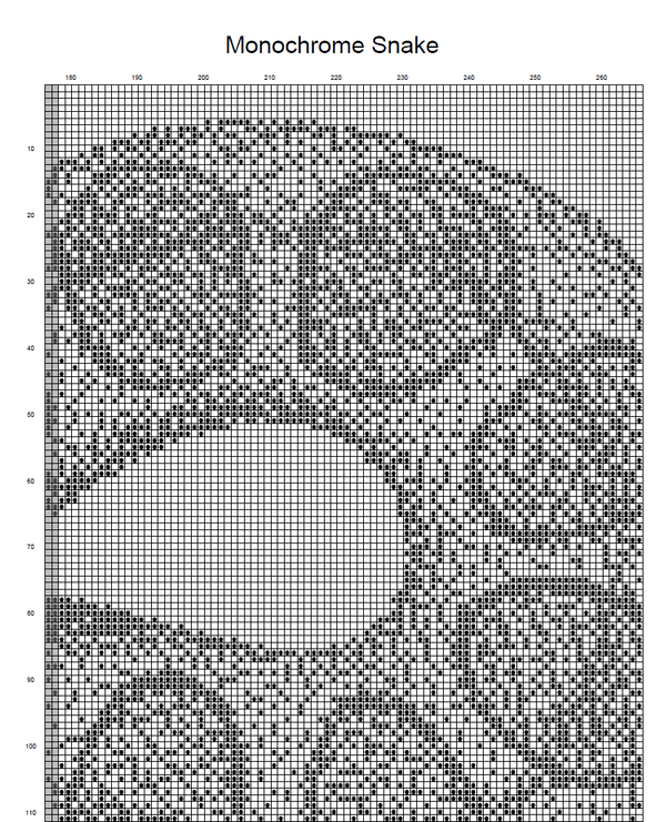 Snake Counted Cross Stitch Pattern | Reptile Cross Stitch Pattern | Mo ...