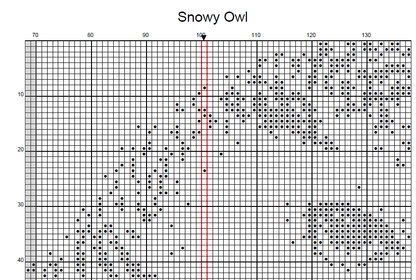Stitching Jules Design Cross Stitch Pattern Snowy Owl Wildlife Bird Winter Monochrome Blackwork Counted Cross Stitch Pattern Digital Download
