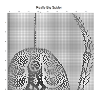 Thumbnail for Stitching Jules Design Cross Stitch Pattern Spider Cross Stitch Pattern | Scary Cross Stitch Pattern | Blackwork | Instant PDF Download And Physical Pattern Options