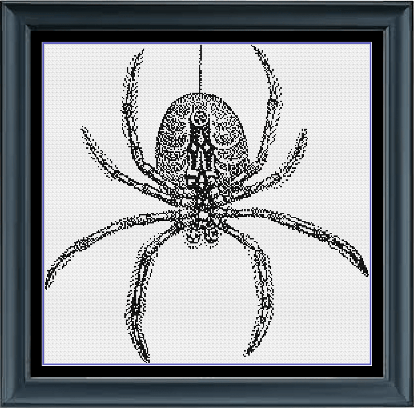 Stitching Jules Design Cross Stitch Pattern Digital PDF Download - $10 Spider Cross Stitch Pattern | Scary Cross Stitch Pattern | Blackwork | Instant PDF Download And Physical Pattern Options