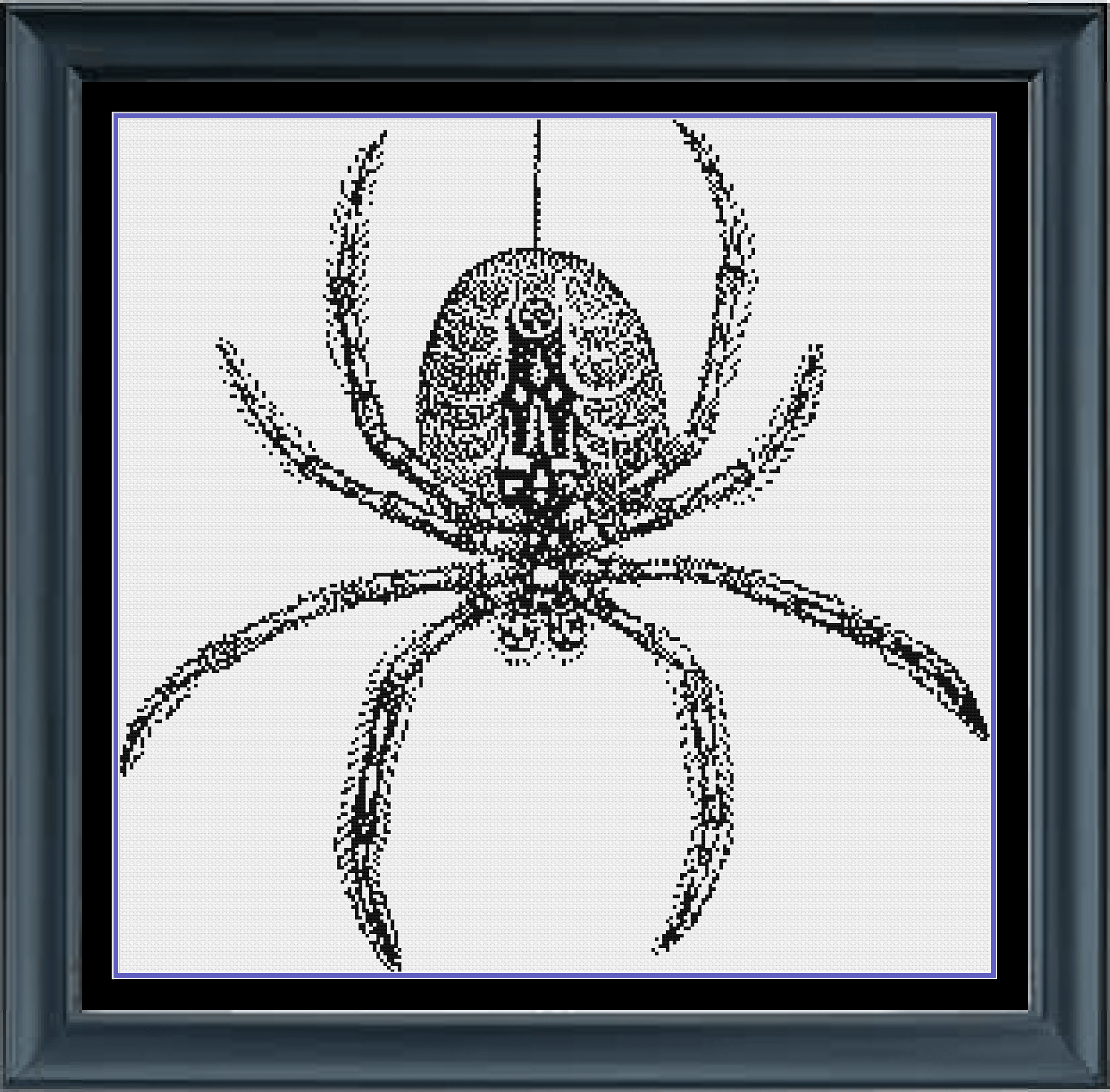 Stitching Jules Design Cross Stitch Pattern Digital PDF Download - $10 Spider Cross Stitch Pattern | Scary Cross Stitch Pattern | Blackwork | Instant PDF Download And Physical Pattern Options
