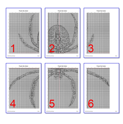 Stitching Jules Design Cross Stitch Pattern Spider Cross Stitch Pattern | Scary Cross Stitch Pattern | Blackwork | Instant PDF Download And Physical Pattern Options