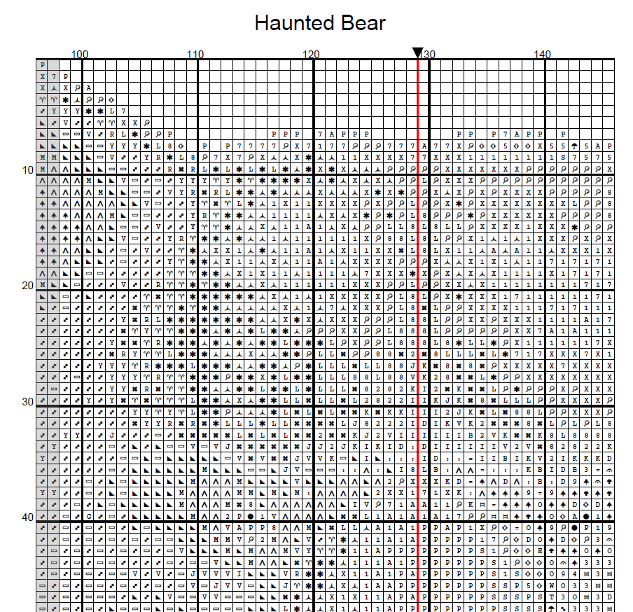 Stitching Jules Design Cross Stitch Pattern Spooky Bear Haunted House Halloween Counted Cross-Stitch Pattern (Digital Download)