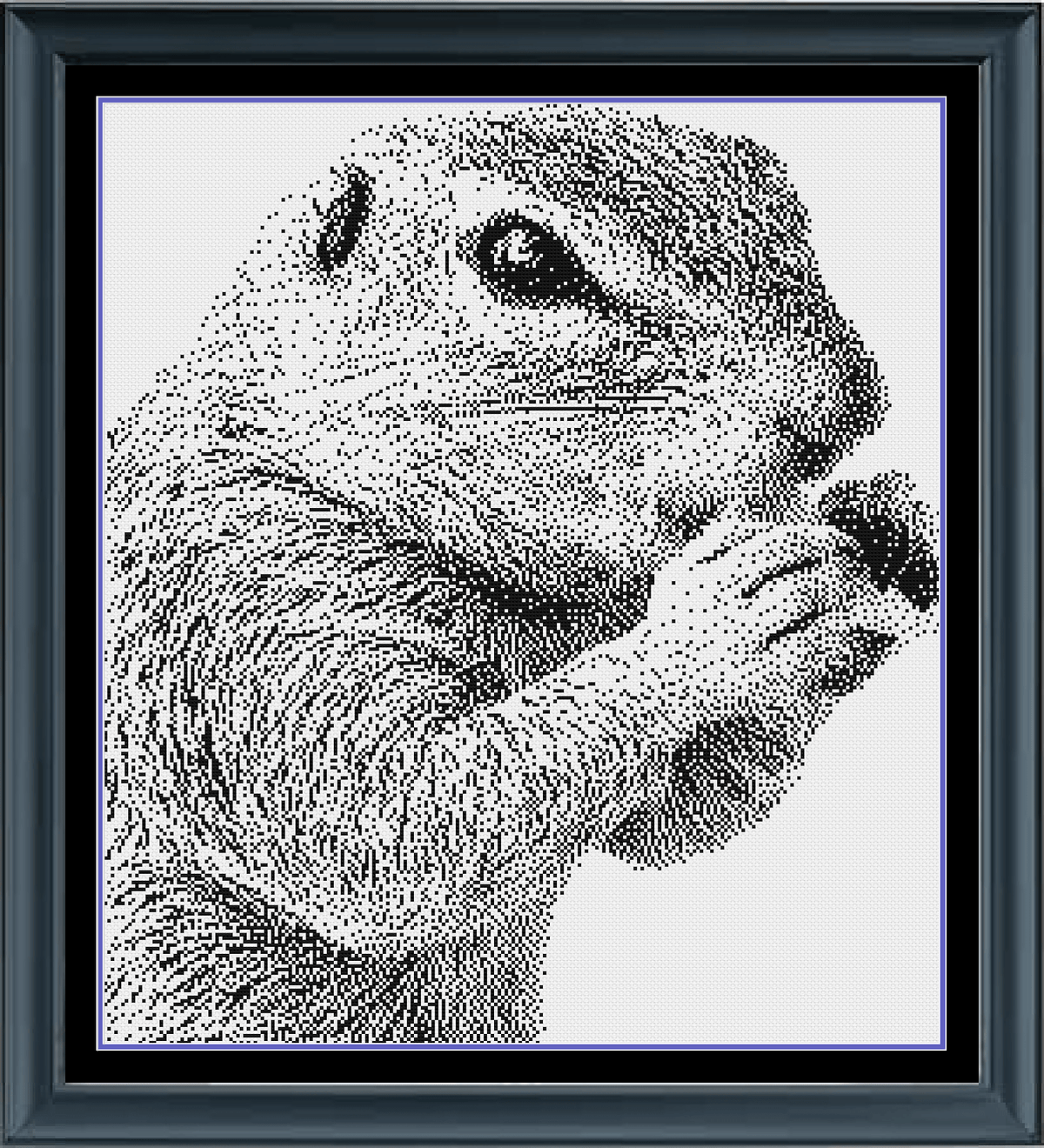 Stitching Jules Design Cross Stitch Pattern Squirrel Wildlife Monochrome Blackwork Cross Stitch Pattern Instant Download PDF