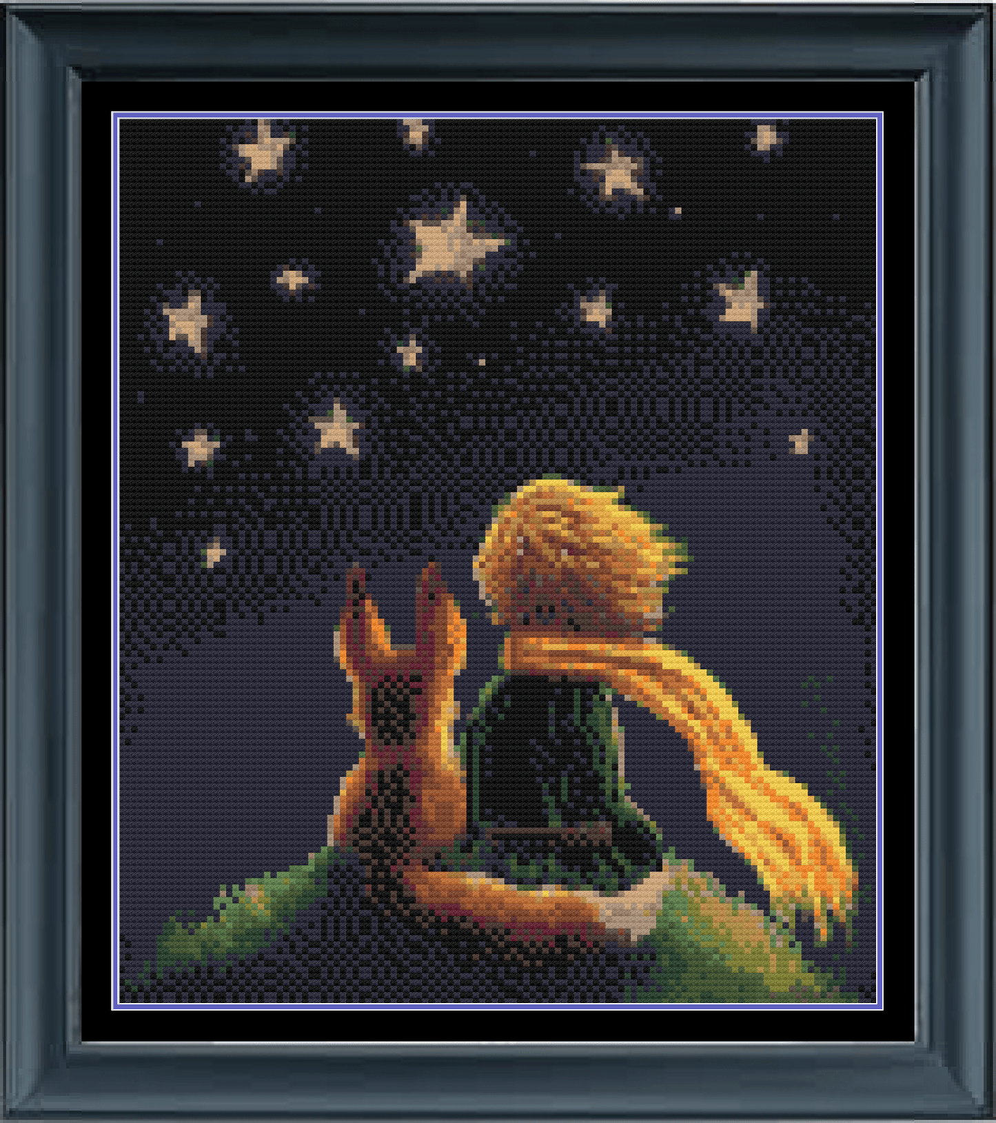 Stitching Jules Design Cross Stitch Pattern Physical Pattern - $15 Star Gazing Memorial Cross Stitch Pattern | Astronomy Cross Stitch Pattern | Physical And Digital PDF Download Pattern Options
