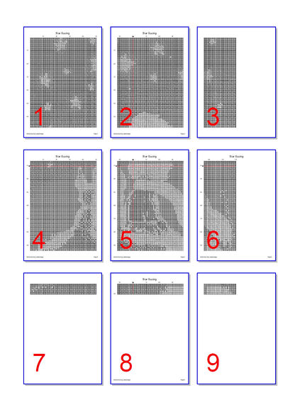 Stitching Jules Design Cross Stitch Pattern Star Gazing Memorial Cross Stitch Pattern | Astronomy Cross Stitch Pattern | Physical And Digital PDF Download Pattern Options