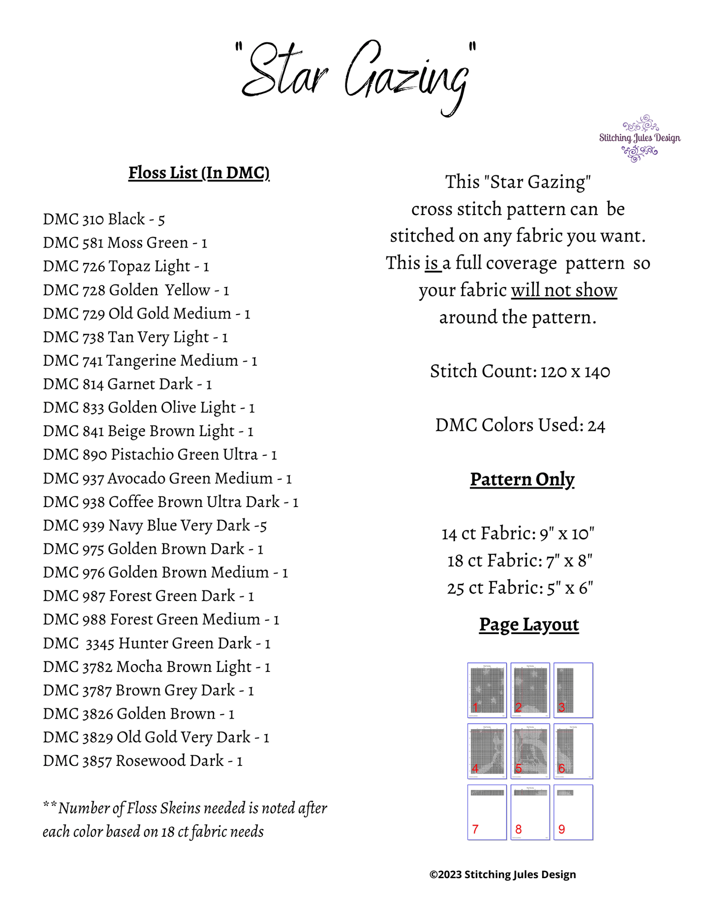 Stitching Jules Design Cross Stitch Pattern Star Gazing Memorial Cross Stitch Pattern | Astronomy Cross Stitch Pattern | Physical And Digital PDF Download Pattern Options