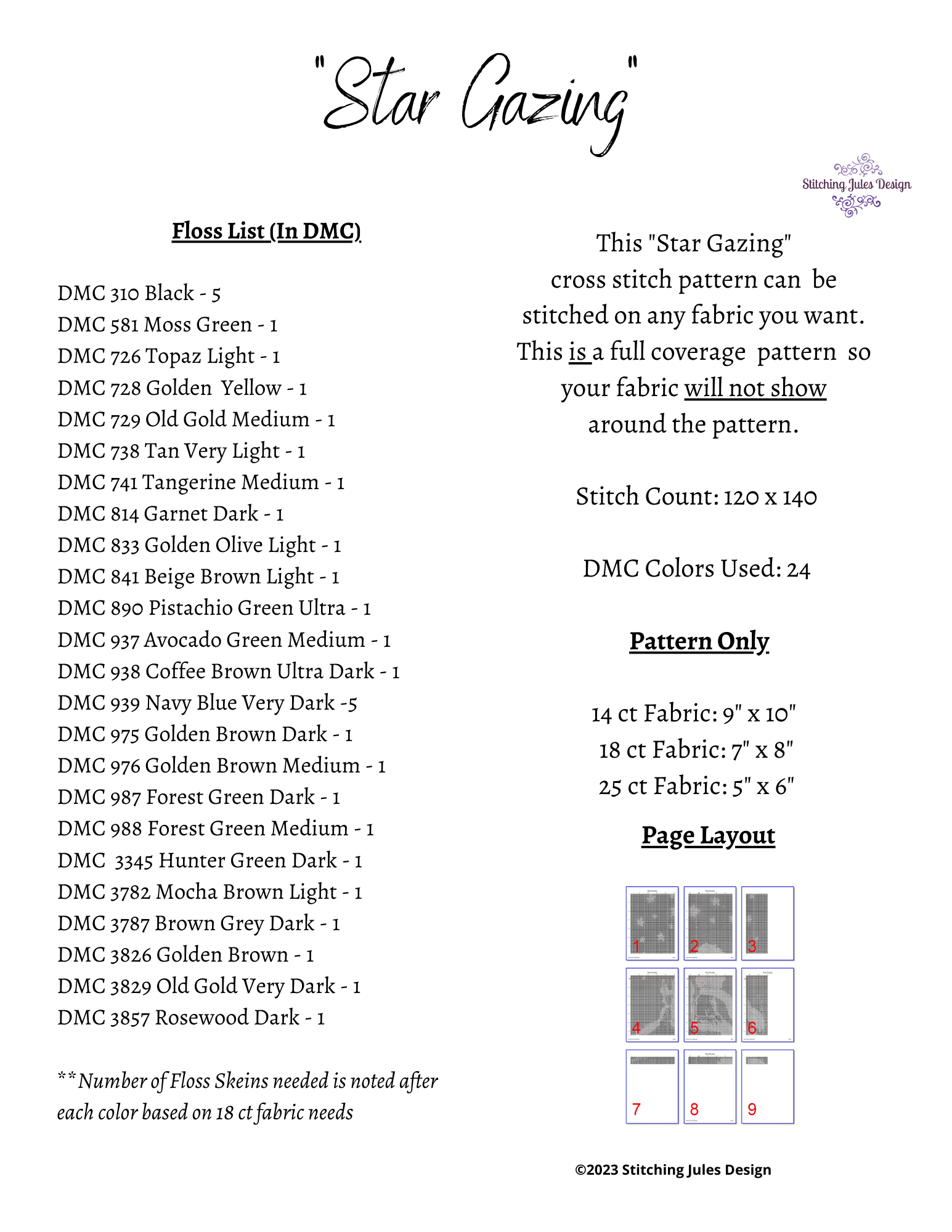 Stitching Jules Design Cross Stitch Pattern Star Gazing Memorial Cross Stitch Pattern | Astronomy Cross Stitch Pattern | Physical And Digital PDF Download Pattern Options