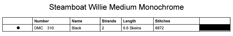 Stitching Jules Design Cross Stitch Pattern Steamboat Willie Monochrome Counted Cross-Stitch Pattern | Instant Download PDF