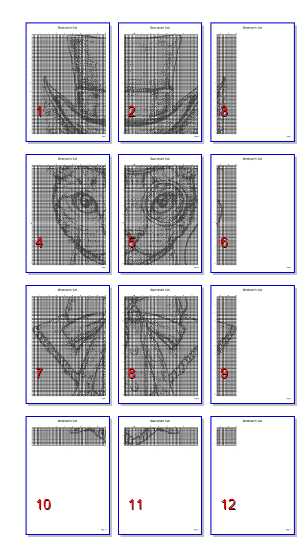 Stitching Jules Design Cross Stitch Pattern Steampunk Cross Stitch Pattern | Cat Cross Stitch Pattern | Blackwork | Instant PDF Download And Physical Pattern Options