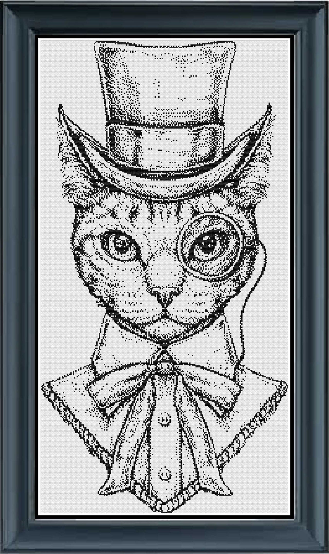 Stitching Jules Design Cross Stitch Pattern Instant PDF Download - $10 Steampunk Cross Stitch Pattern | Cat Cross Stitch Pattern | Blackwork | Instant PDF Download And Physical Pattern Options