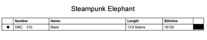 Stitching Jules Design Cross Stitch Pattern Steampunk Elephant Counted Cross Stitch Pattern | Monochrome | Instant Download PDF
