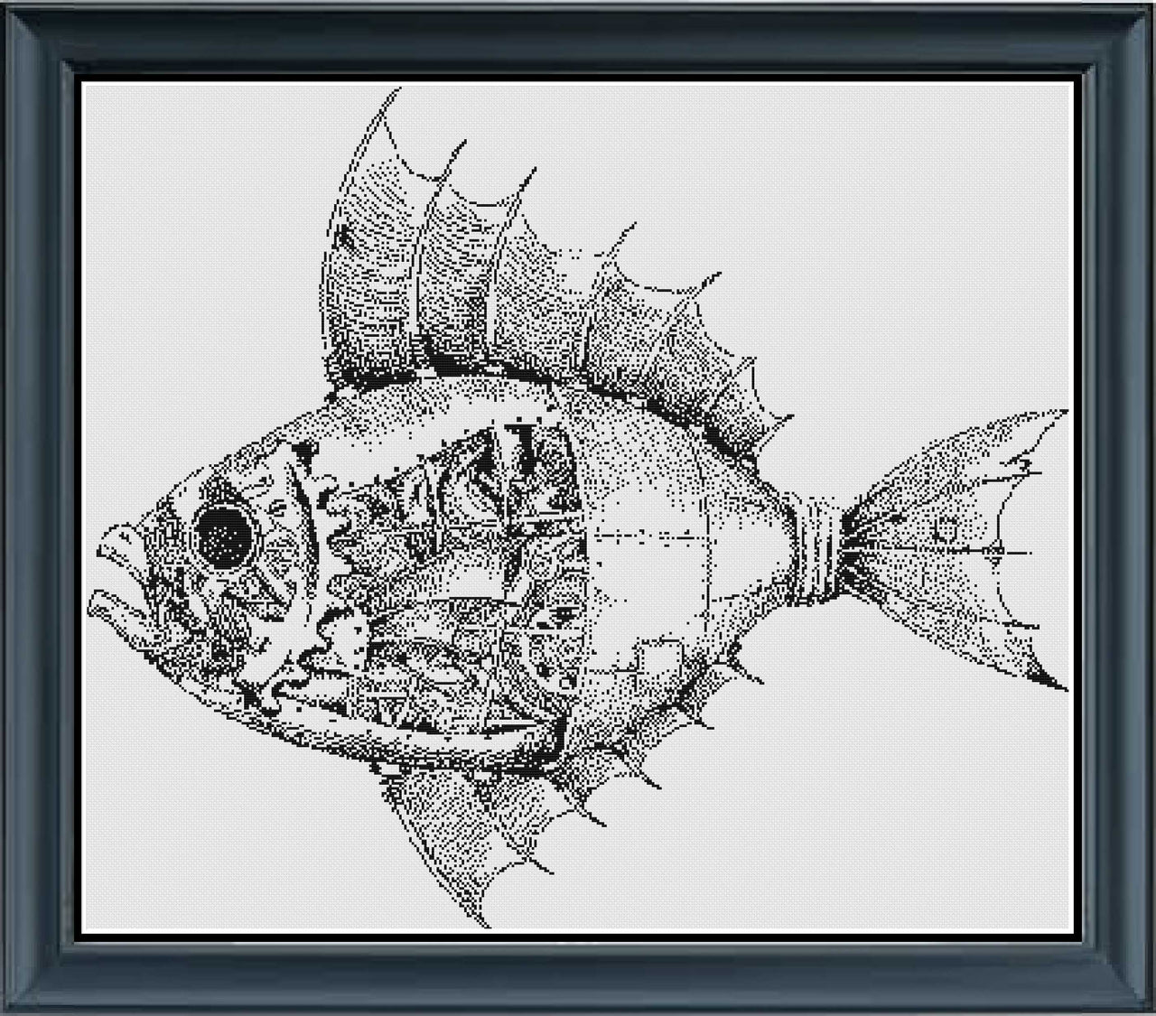 Steampunk Fish Monochrome Counted Cross Stitch Pattern Instant PDF Dow – Stitching Jules Design steampunk-fish-monochrome-counted-cross-stitch-pattern-instant-pdf-dow-stitching-jules-design