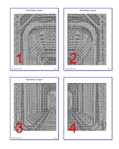 Stitching Jules Design Cross Stitch Pattern Steel Railway Smaller Cross Stitch Pattern | Instant PDF Download