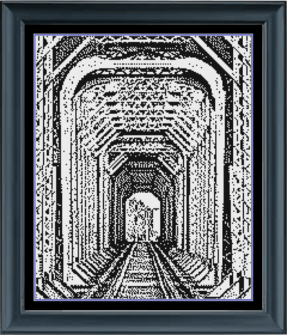 Stitching Jules Design Cross Stitch Pattern Steel Railway Smaller Cross Stitch Pattern | Instant PDF Download