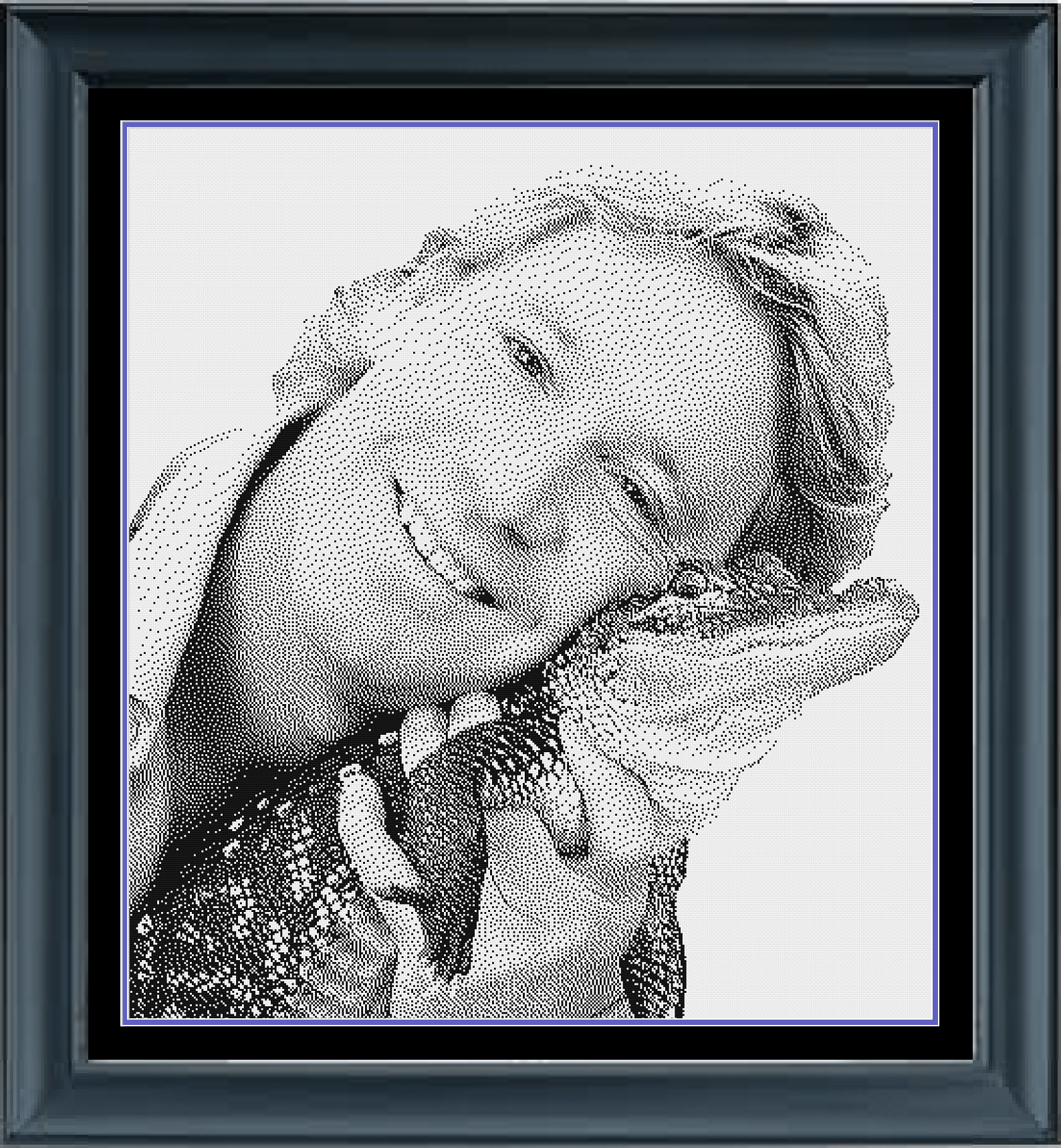 Stitching Jules Design Cross Stitch Pattern Steve Irwin Australian Crocodile Monochrome Cross Stitch Needlepoint Embroidery Pattern - Instant Download - Pattern Keeper Ready
