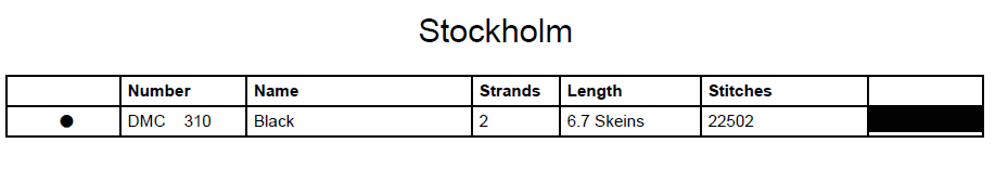 Stitching Jules Design Cross Stitch Pattern Stockholm Sweden City Street Map Monochrome Counted Cross Stitch Pattern (Digital Download)