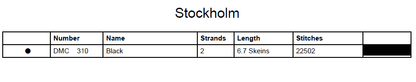 Stitching Jules Design Cross Stitch Pattern Stockholm Sweden City Street Map Monochrome Counted Cross Stitch Pattern (Digital Download)