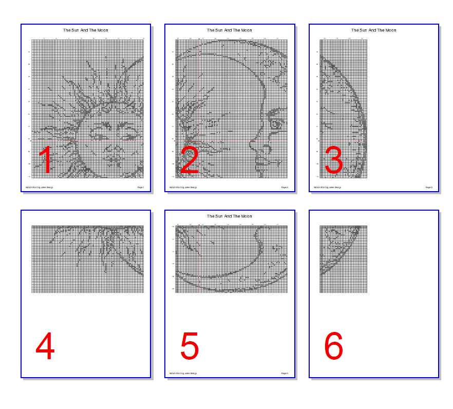 Stitching Jules Design Cross Stitch Pattern Sun And Moon Cross Stitch Pattern | Astronomy Trophy Cross Stitch Pattern | Blackwork | Instant PDF Download And Physical Pattern Options