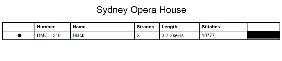 Stitching Jules Design Cross Stitch Pattern Sydney Opera House Monochrome Counted Cross-Stitch Pattern (Digital Download)